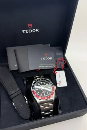 2023 Tudor Black Bay GMT Pepsi Red Blue 41mm Steel Auto Watch 79830RB B+P