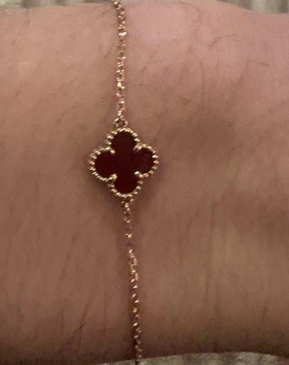 Bracelet Van Cleef & Arpels Sweet Carnelian en or jaune 18 carats – Image 7