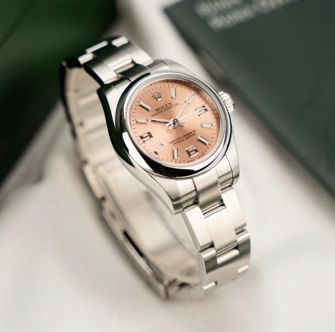 Rolex Oyster Perpetual 26 176200 Rose - Ensemble complet - Image 4