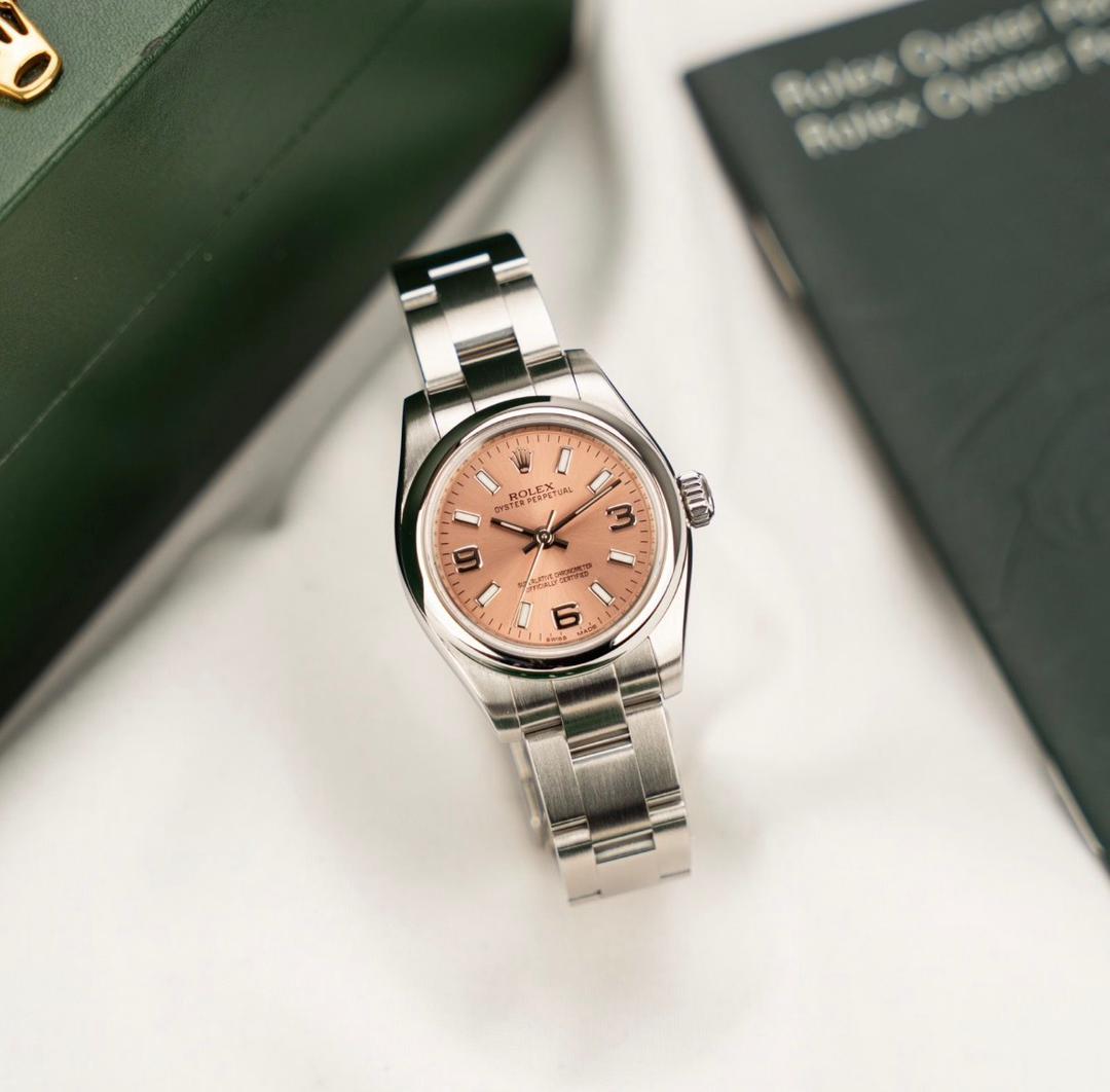 Rolex Oyster Perpetual 26 176200 Rose - Ensemble complet - Image 7