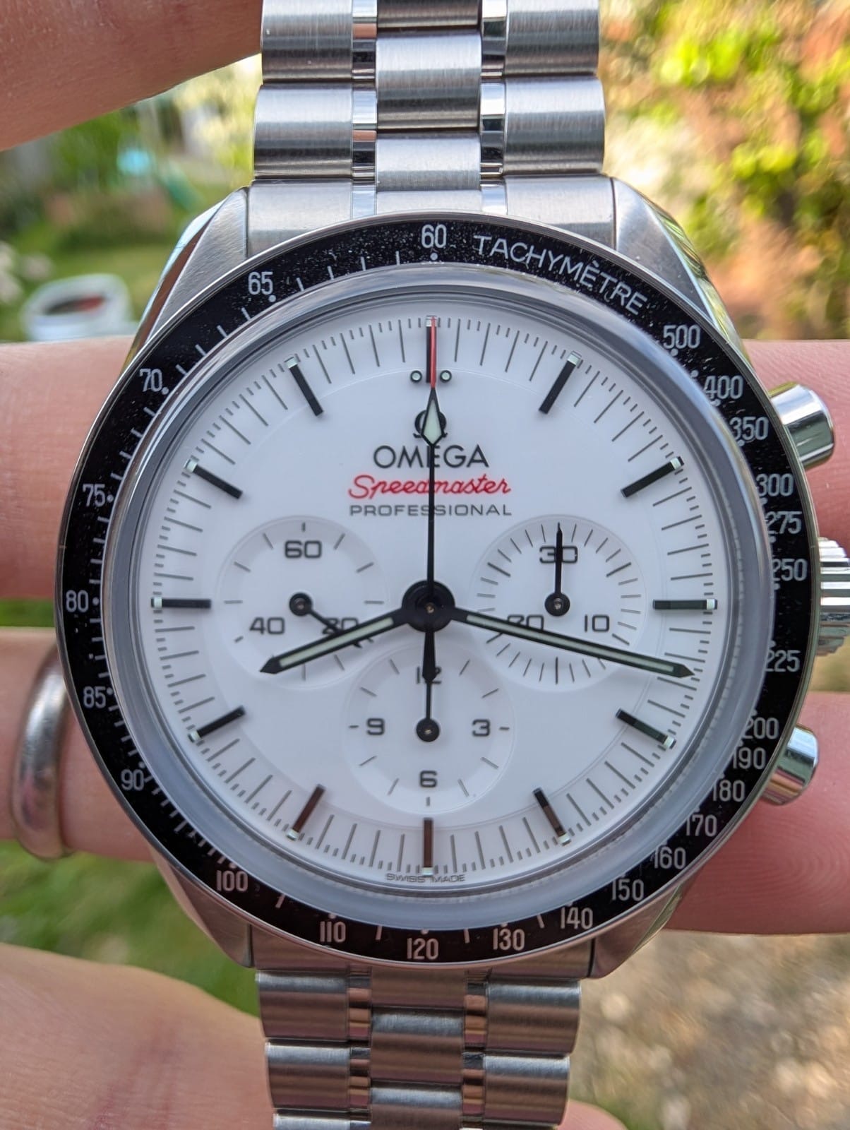 Omega Speedmaster Professional - Cadran blanc - Boîte et papiers