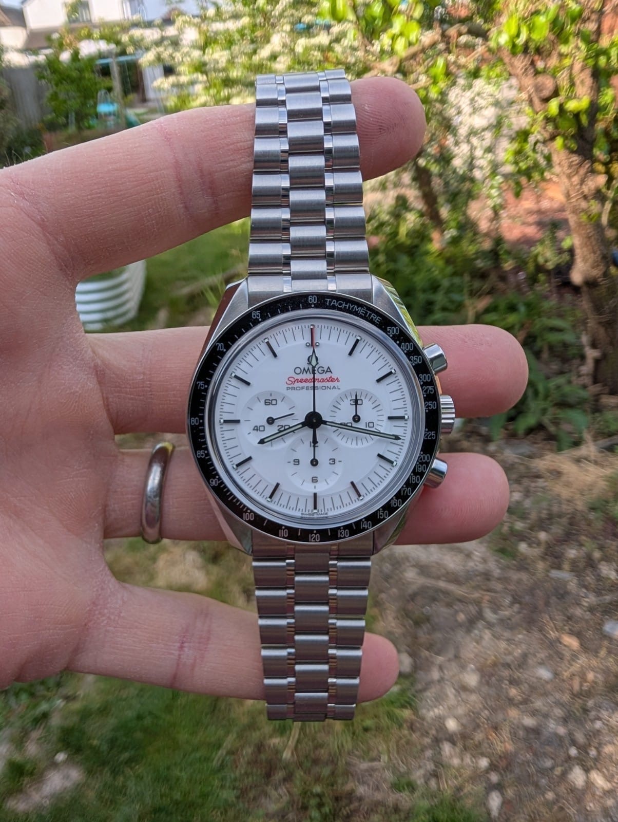 Omega Speedmaster Professional - Cadran blanc - Boîte et papiers - Image 2