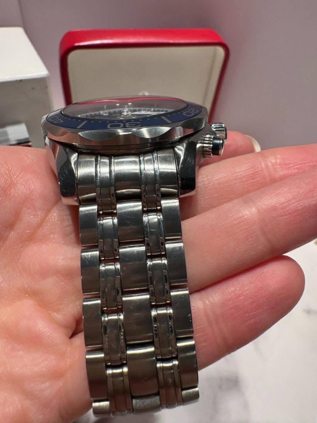 Omega Seamaster GMT Chronographe Coaxial Montre de plongée 300M 212.30.44.52.03.001 – Image 10
