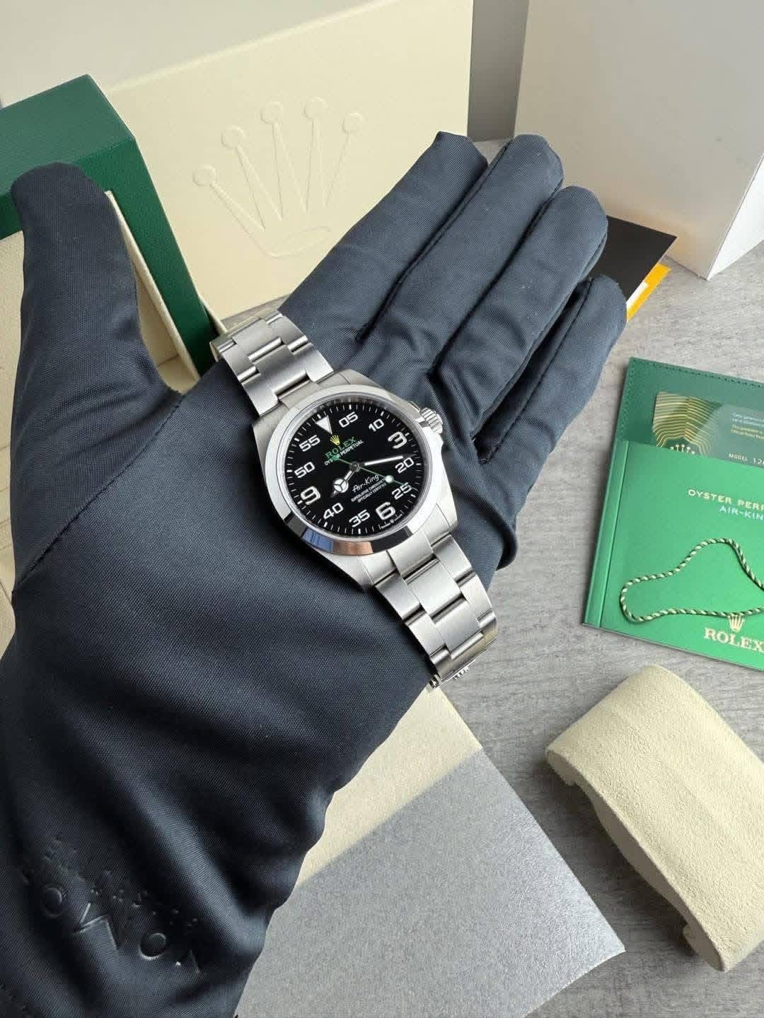 Rolex Air King 126900 Coffret et papiers 2023 Reçus originaux Ensemble complet - Image 10