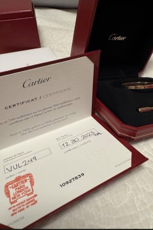 Bracelet Cartier LOVE (petit) Or rose Taille 16