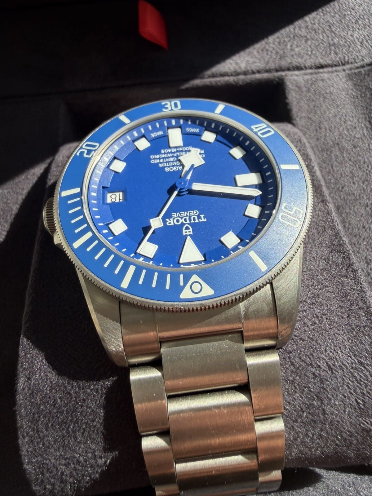 Montre TUDOR Pelagos 25600TB Bracelet en titane bleu 2022 42 mm. – Image 8